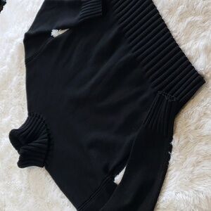 Banana Republic Black Turtle Neck Petite sweater women's size small